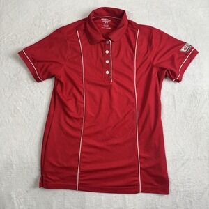 Krispy‎ Kreme Hydrovent  oobe Red SS Collared Polo Shirt Women's Medium Uniform